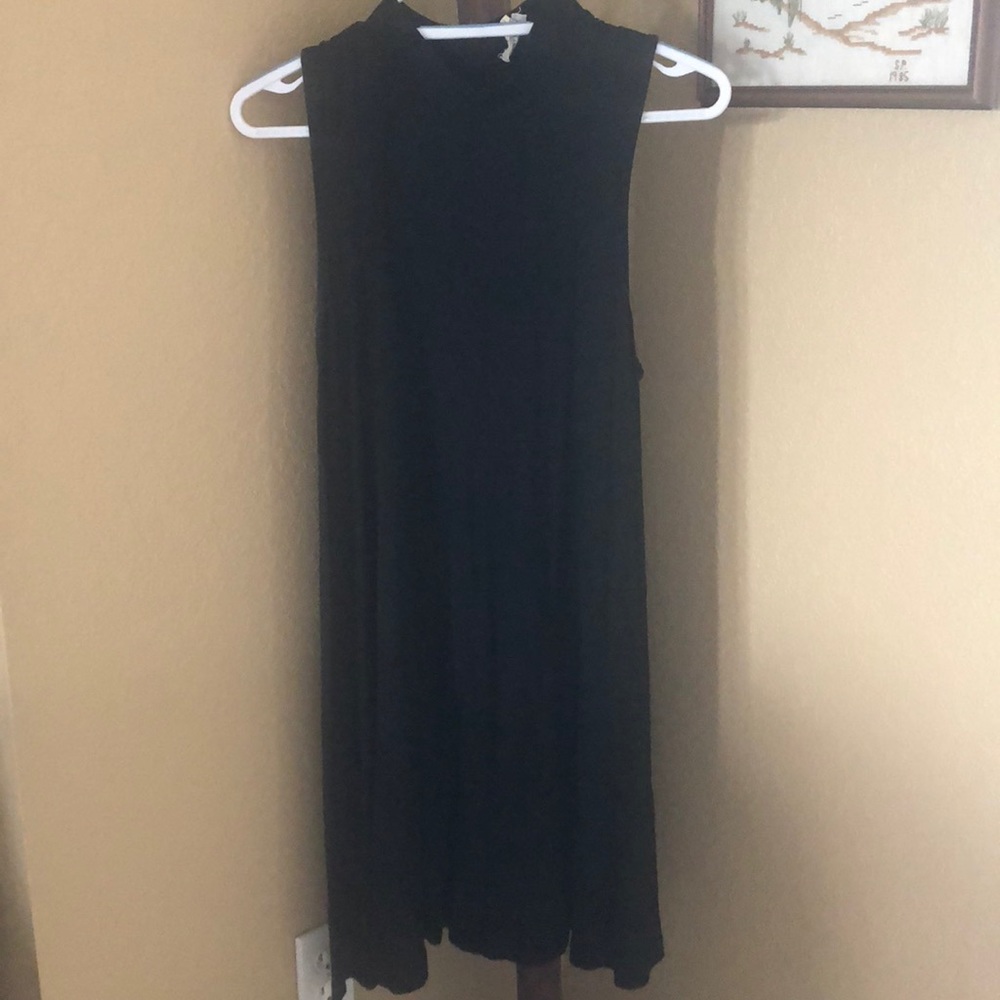 Black high neck swing dress!